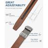 imageBOSTANTEN Ratchet Leather Belt For Men 2 Pack Dress and Casual with Adjustable Buckle Trim to Fit011black and Brown