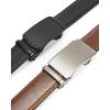 imageBOSTANTEN Ratchet Leather Belt For Men 2 Pack Dress and Casual with Adjustable Buckle Trim to Fit012black and Brown