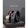imageBOSTANTEN Ratchet Leather Belt For Men 2 Pack Dress and Casual with Adjustable Buckle Trim to Fit012black and Brown