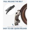 imageBOSTANTEN Ratchet Leather Belt For Men 2 Pack Dress and Casual with Adjustable Buckle Trim to Fit013black and Brown