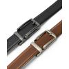 imageBOSTANTEN Ratchet Leather Belt For Men 2 Pack Dress and Casual with Adjustable Buckle Trim to Fit014black and Brown