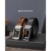 imageBOSTANTEN Ratchet Leather Belt For Men 2 Pack Dress and Casual with Adjustable Buckle Trim to Fit014black and Brown