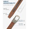 imageBOSTANTEN Ratchet Leather Belt For Men 2 Pack Dress and Casual with Adjustable Buckle Trim to Fit014black and Brown