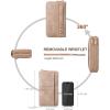 imageBOSTANTEN Wallets for Women Leather RFID Double Zipper Around Credit Card Holder Large Capacity Wristlet Clutch WalletSkin Tone