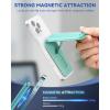 imageBOSTANTEN for MagSafe Wallet with Stand Magnetic Wallet for iPhone 1615141312 Pro Max Plus Leather Minimalist Magnetic Phone Wallets Phone Card Holder Fit 4 Cards BlackTurquoise