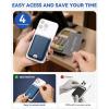 imageBOSTANTEN for MagSafe Wallet with Stand Magnetic Wallet for iPhone 1615141312 Pro Max Plus Leather Minimalist Magnetic Phone Wallets Phone Card Holder Fit 4 Cards BlackBlue