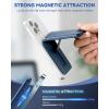 imageBOSTANTEN for MagSafe Wallet with Stand Magnetic Wallet for iPhone 1615141312 Pro Max Plus Leather Minimalist Magnetic Phone Wallets Phone Card Holder Fit 4 Cards BlackBlue