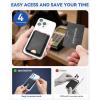 imageBOSTANTEN for MagSafe Wallet with Stand Magnetic Wallet for iPhone 1615141312 Pro Max Plus Leather Minimalist Magnetic Phone Wallets Phone Card Holder Fit 4 Cards BlackBlack
