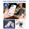 imageBOSTANTEN for MagSafe Wallet with Stand Magnetic Wallet for iPhone 1615141312 Pro Max Plus Leather Minimalist Magnetic Phone Wallets Phone Card Holder Fit 4 Cards BlackPink