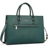 imageBOSTANTEN Leather Laptop Briefcase for Women Shoulder Bag 156 Inch Business Computer Work ToteAgreen