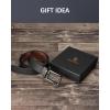 imageBOSTANTEN Belt Men Leather Reversible Belts for Men 1 38quot for Casual Golf Dress Pants TwoinOne Belt Gift001gunblackBrown