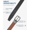 imageBOSTANTEN Belt Men Leather Reversible Belts for Men 1 38quot for Casual Golf Dress Pants TwoinOne Belt Gift001gunblackBrown