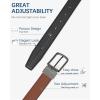 imageBOSTANTEN Belt Men Leather Reversible Belts for Men 1 38quot for Casual Golf Dress Pants TwoinOne Belt Gift002glossyblackBrown