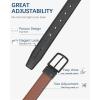 imageBOSTANTEN Belt Men Leather Reversible Belts for Men 1 38quot for Casual Golf Dress Pants TwoinOne Belt Gift004matteblackBrown