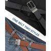 imageBOSTANTEN Belt Men Leather Reversible Belts for Men 1 38quot for Casual Golf Dress Pants TwoinOne Belt Gift005gunblackBrown