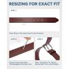 imageBOSTANTEN Mens Genuine Leather Belt Dress Casual Brown Belt for Men 1 38quot Belt for Work Business Golf Jeans with Gift Box002browngrain Leather