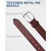 imageBOSTANTEN Mens Genuine Leather Belt Dress Casual Brown Belt for Men 1 38quot Belt for Work Business Golf Jeans with Gift Box002browngrain Leather
