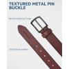 imageBOSTANTEN Mens Genuine Leather Belt Dress Casual Brown Belt for Men 1 38quot Belt for Work Business Golf Jeans with Gift Box003browngrain Leather