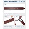 imageBOSTANTEN Mens Genuine Leather Belt Dress Casual Brown Belt for Men 1 38quot Belt for Work Business Golf Jeans with Gift Box003browngrain Leather