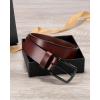 imageBOSTANTEN Mens Genuine Leather Belt Dress Casual Brown Belt for Men 1 38quot Belt for Work Business Golf Jeans with Gift Box003browngrain Leather