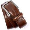 imageBOSTANTEN Mens Genuine Leather Belt Dress Casual Brown Belt for Men 1 38quot Belt for Work Business Golf Jeans with Gift Box004silverdark Brown
