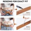 imageBOSTANTEN Women Belts For Jeans Dresses Pants Trendy Ladies Leather Waist Black Belt with Silver Oval Buckle002brownLeather