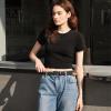 imageBOSTANTEN Women Belts For Jeans Dresses Pants Trendy Ladies Leather Waist Black Belt with Silver Oval Buckle005blackBraided