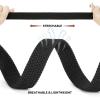 imageBOSTANTEN Women Belts For Jeans Dresses Pants Trendy Ladies Leather Waist Black Belt with Silver Oval Buckle005blackBraided