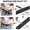 imageBOSTANTEN Women Belts For Jeans Dresses Pants Trendy Ladies Leather Waist Black Belt with Silver Oval Buckle006blackLeather