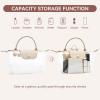 imageBOSTANTEN Clear Bag for Stadium Approved Small Crossbody Purse Handbags for Concerts Sports EventsA01nude