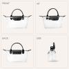 imageBOSTANTEN Clear Bag for Stadium Approved Small Crossbody Purse Handbags for Concerts Sports EventsBlack