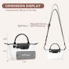 imageBOSTANTEN Clear Bag for Stadium Approved Small Crossbody Purse Handbags for Concerts Sports EventsBlack