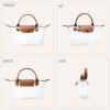 imageBOSTANTEN Clear Bag for Stadium Approved Small Crossbody Purse Handbags for Concerts Sports EventsBrown