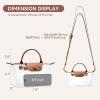 imageBOSTANTEN Clear Bag for Stadium Approved Small Crossbody Purse Handbags for Concerts Sports EventsBrown