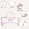 imageBOSTANTEN Clear Bag for Stadium Approved Small Crossbody Purse Handbags for Concerts Sports EventsLight Pink