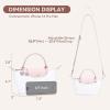 imageBOSTANTEN Clear Bag for Stadium Approved Small Crossbody Purse Handbags for Concerts Sports EventsLight Pink
