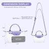 imageBOSTANTEN Clear Bag for Stadium Approved Small Crossbody Purse Handbags for Concerts Sports EventsPurple