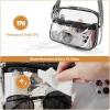 imageBOSTANTEN Clear Bag for Women Stadium Approved Clear Bags Small Crossbody Purse Trendy for Concerts Sports EventsA01black