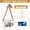 imageBOSTANTEN Clear Bag for Women Stadium Approved Clear Bags Small Crossbody Purse Trendy for Concerts Sports EventsA02white