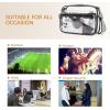 imageBOSTANTEN Clear Bag for Women Stadium Approved Clear Bags Small Crossbody Purse Trendy for Concerts Sports EventsBlackguitar Strap