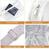 imageBOSTANTEN Clear Bag for Women Stadium Approved Clear Bags Small Crossbody Purse Trendy for Concerts Sports EventsPurpleguitar Strap