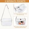 imageBOSTANTEN Clear Bag for Women Stadium Approved Clear Bags Small Crossbody Purse Trendy for Concerts Sports EventsPurpleguitar Strap