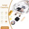 imageBOSTANTEN Clear Bag for Women Stadium Approved Clear Bags Small Crossbody Purse Trendy for Concerts Sports EventsPurpleguitar Strap