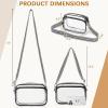 imageBOSTANTEN Clear Bag for Women Stadium Approved Clear Bags Small Crossbody Purse Trendy for Concerts Sports EventsZ01black