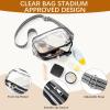 imageBOSTANTEN Clear Bag for Women Stadium Approved Clear Bags Small Crossbody Purse Trendy for Concerts Sports EventsZ01black