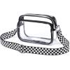 imageBOSTANTEN Clear Bag for Women Stadium Approved Clear Bags Small Crossbody Purse Trendy for Concerts Sports EventsZ03checkered Pattern