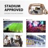 imageBOSTANTEN Clear Bag for Women Stadium Approved Clear Bags Small Crossbody Purse Trendy for Concerts Sports EventsZ04brown