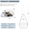 imageBOSTANTEN Clear Bag for Women Stadium Approved Clear Bags Small Crossbody Purse Trendy for Concerts Sports EventsZ06whiteblue