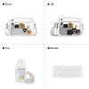 imageBOSTANTEN Clear Bag for Women Stadium Approved Clear Bags Small Crossbody Purse Trendy for Concerts Sports EventsZ06whiteblue