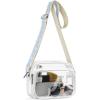 imageBOSTANTEN Clear Bag for Women Stadium Approved Clear Bags Small Crossbody Purse Trendy for Concerts Sports EventsZ06whiteblue
